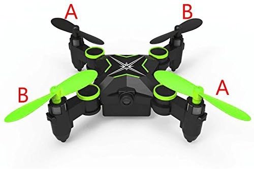 Heliway 901HS Mini Foldable Pocket Drone Quadcopter WiFi, Live HD Camera, 2.4GHz 6CH 6-axis Gyro, Altitude Hold (Green)