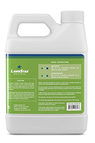 Blue Spray Pattern Indicator (Makes 320 Gallons) - Premium, Professional Ultra Concentrated Dye - Multipurpose, Highly Visible Formulation Prime For Marking Herbicides, Weed, Fertilizer, Turf (32 OZ)