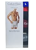 Calvin Klein Mens 3-Pack Cotton Stretch Boxer Brief, Red L