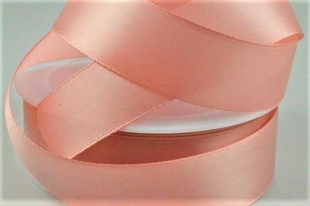 Oakwood Archer Double Faced Satin Ribbon, Rose Gold, 15mm x 25m