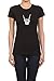 Gs-eagle Women's Printed Rock and Roll Skeleton Hand Graphic Design T-Shirt