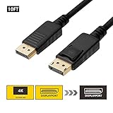 DP to DP Cable 10ft,SZCTKlink Gold Plated DisplayPort to DisplayPort (DP v1.2) Audio and Video Cable 4K Resolution Supportted-Male to Male C1005-01
