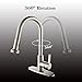 HOMELODY Pull Out Kitchen Faucet with 2 Pull Down Spray head replacement, Single Handle 1 or 3 Hole Desk Mounted High Arc Brushed Nickel Swivel 360° Kitchen Faucet