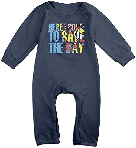 Mighty Mouse Cartoon Baby Onesie Bodysuit Toddler Romper Navy 18 Months
