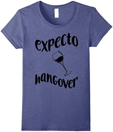 Womens Expecto Hangover Tshirt Funny Drinking Tee Large Heather Blue