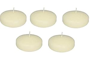 D'light Online Large Floating Candles 3 Inch Bulk Pack for Events for Weddings, Spa, Home Decor, Special Occasions and Holiday Decorations - (Ivory, Set of 24 Pieces Per Case)