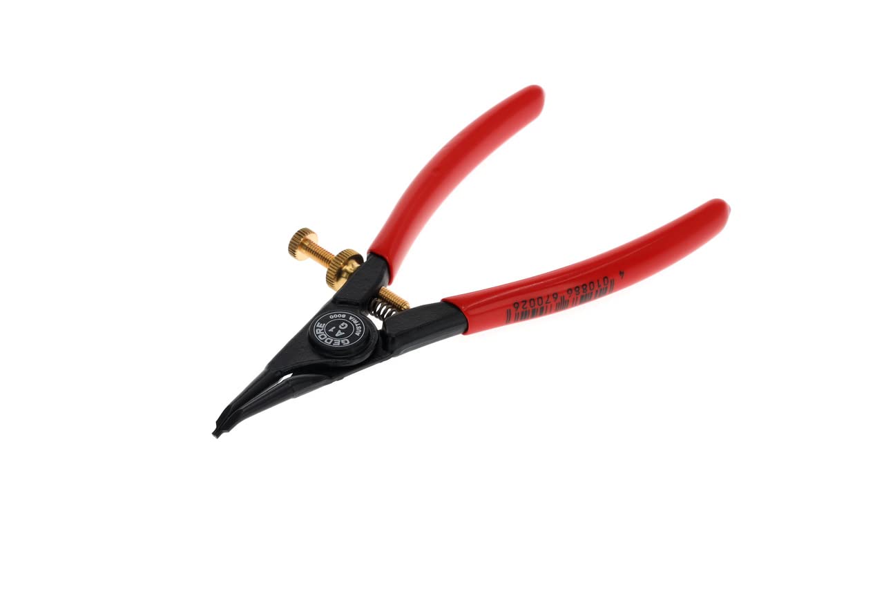 GEDORE Circlip pliers for outer circlips, With opening spring/finger protection, 30° angled, Tip dia. 1.1 mm, 8000 A 1G