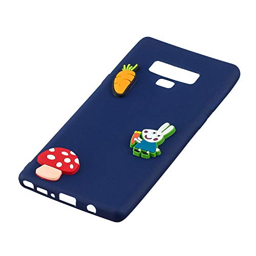 DAMONDY Note 9 Case, 3D Cute Gel Cartoon Animals Pattern Skin Soft Silicone Slim Rubber Design Thin Protective Cover Phone Case Galaxy Note 9 2018-rabbit radish