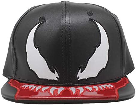 WYMDDYM PU Leather Venom Spider Hats Cool Baseball Caps Adjustable Outdoor Sunhat Hip Hop Caps Halloween Party Props