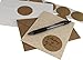 ChromaLabel Round Label Permanent Kraft Dot Stickers, 500 Labels per Roll, 2 inch