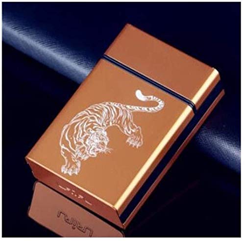 Cigarette ashtray Cigarette box, push the cover slip thick aluminum portable cigarette personalized 