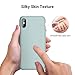 TORRAS iPhone Xs Max Case Soft Liquid Silicone Rubber Protective Microfiber Cushion Slim Case for iPhone Xs Max 6.5 inches, Mint