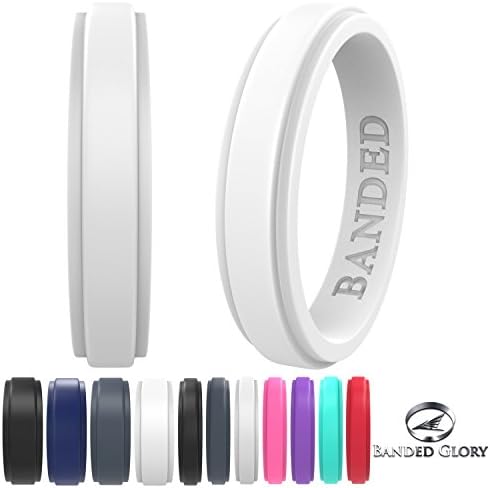 Silicone Wedding Ring for Men, Silicone Ring Rubber Wedding Bands