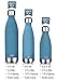 MIRA 25 Oz Stainless Steel Vacuum Insulated Water Bottle | Leak-Proof Double Walled Powder Coated Cola Shape Bottle | Keeps Drinks Cold for 24 Hours & Hot for 12 Hours | 750 ml Hawaiian Blue