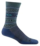 Darn Tough Santa Fe Crew Light Cushion Socks - Men's Denim Large