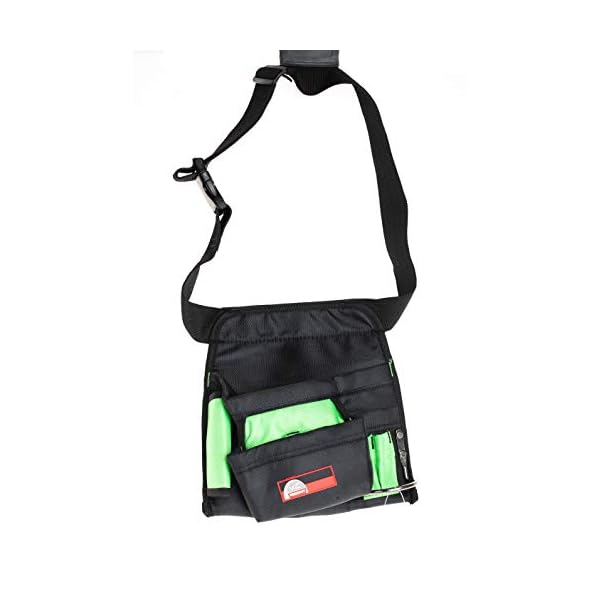 Werkzeuggürtel mit 7 Taschen, wasserabweisend, Schlaufe für Metallhammer, 29x27x6,5cm