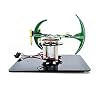 DIY Electronic Rotating Kit, 12V 2A Creative POV Soldering LED Biaxial Spherical Rotating Kit for DIY Enthusiasts