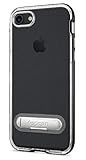 Spigen Crystal Hybrid iPhone 7 / iPhone 8 Case with Water-Mark Free Clear Case and Magnetic Metal Kickstand for Apple iPhone 7 (2016) / iPhone 8 (2017) - Black
