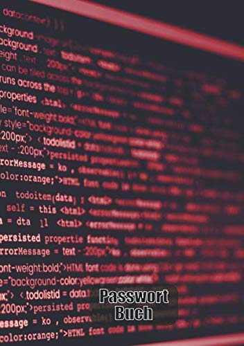 Passwortbuch: Passwortheft als Passwort Reminder - Passwörter Organizer im DIN A5 Format