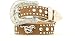 Nocona Girls' Rhinestone Running Horse Concho Leather Belt - N4427630