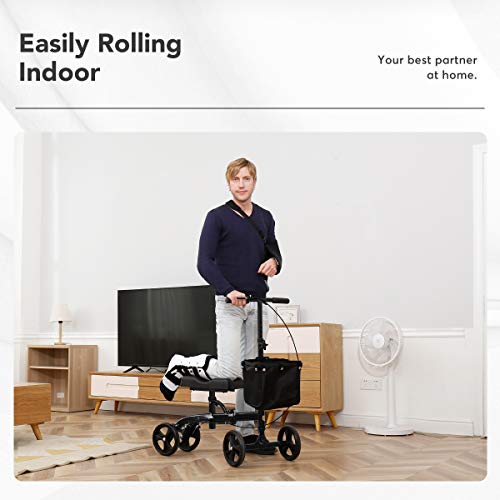 OasisSpace Steerable Knee Walker , Economy Knee Scooter for Foot