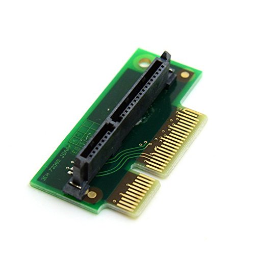 PCI-Express PCI-e x4 to 7+15 22-pin SATA Riser Adapter 90 Degree Right-Angled Card