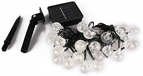 VFAD Path Way Lamps Waterproof Solar Powered String Lights Bubble Ball Outdoor Garden Path Landscape Light