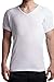 DEEPVTEE Sweat Proof Undershirts With Sweat Pads, Micro Modal, Deep V Neck, Ultra Soft, Anti-Microbial,White,Medium