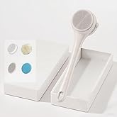 DoCatop Electric Body Brush Back Scrubber for Shower, Waterproo Back Scrubber Brush with Long Dual Handle, Rechargeable Bath Brush with 4 Interchangeable Heads for Cleansing, Exfoliating