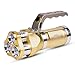 Rechargeable LED Searchlight Tactical Flashlight CREE T6 Spotlight 2400 Lumens IP65 Waterproof Handheld Floodlight For Camping, Hiking and Emergencies Including Battery Wall Charger