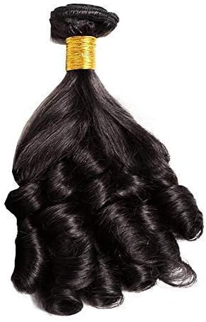 Funmi Curl 10A 1 Bundle Deal Real Virgin Raw Human Hair Unprocessed Weave Weft 100g (18 Inch, Black)