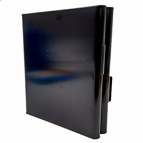 Gooday Alloy 20 Cigarettes Box Storage Case Box Tobacco Cigar Container Holder (Black)