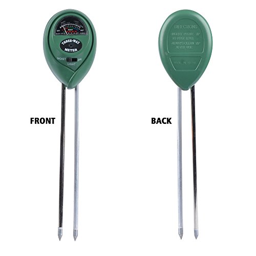 image for Alotpower 3-in-1 Soil Tester Meter, Moisture, pH,Light Meter Plant Tes