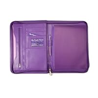 Zippered Padfolio in Coordinated Purple