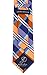 Scott Allan Collection Orange & Blue Ties for Him - Buffalo Plaid for Men - Woven Necktie - Orange and Blue Wedding Ties