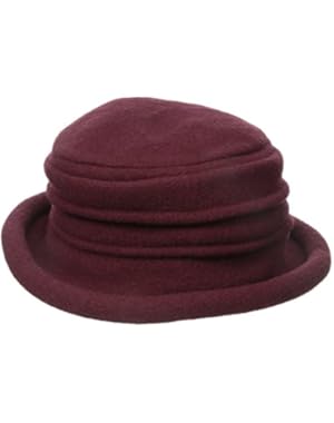 Collezione Women's Boiled 100% Wool Cloche Hat