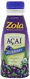 Zola Brazilian Superfruits Acai Juice with Blueberry, 12-Ounce Bottles (Pack of 12)