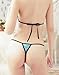 Ochiria HOT Lace Sexy Lingerie For Women For Sex Crotchless G String3 Panty Thong ,Blue,One size