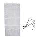 HBlife Over The Door Hanging Mesh Pockets Bathroom Bath Toy Organizer Shower Caddy with 8 Pockets 6 Hooks Quick Dry
