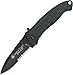 Smith & Wesson Small S.W.A.T. SWATB 5.8in S.S. Assisted Opening Knife with 2.5in Serrated Drop Point Blade and Aluminum Handle for Tactical, Survival and EDC