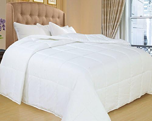 All Season Down Alternative Blanket Available In Queen / Full / King , White Plain (Queen)