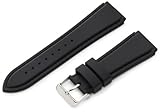 Hadley-Roma Men's MS3346RA 240 24-mm Genuine Silicone Diver Sport Watch Strap