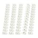 VNDEFUL 5 Pcs 400V 5A 12 Positions Two Rows Screw Terminal Barrier Block Connector