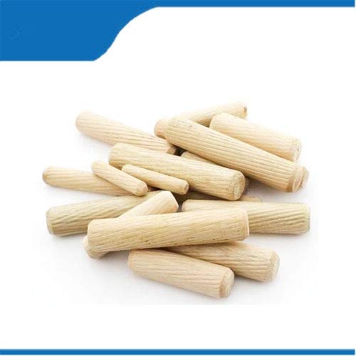 Ochoos Dowel Cabinet Drawer Round Fluted Wood Wooden Craft Dowel Pins Rods 6x40mm | 6x20mm | 6x30mm | 8x40mm | 10x50mm 50-200 Pcs - (Length: 6x25mm 100pcs) - Thumbnail 4