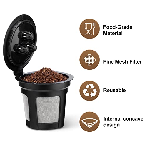 Reusable Coffee Pods for Ninja Dual Brew Coffee Maker, 3 Pack Reusable K Cups Coffee Filter