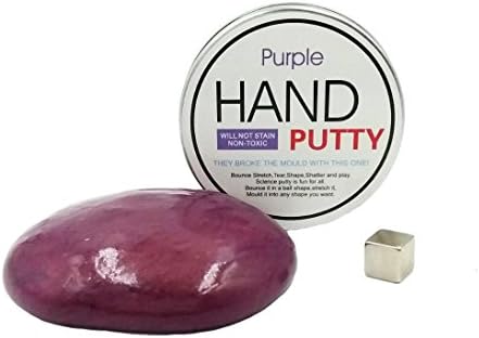 Slite Magnetic Putty Toy Novelty Toy with Free Magnet Attractor For Kids And Adults (50g Purple-red)