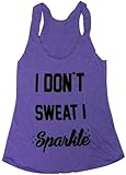 Friendly Oak Women's I Don't Sweat I Sparkle Tank Top