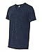 Bella + Canvas Unisex Jersey Short-Sleeve V-Neck T-Shirt L NAVY MARBLE