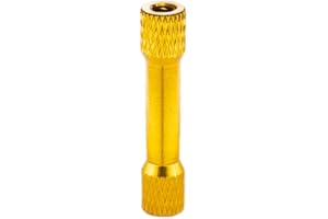 INTGAMX [12PCS] 30mm M3 Knurled Aluminum Standoff, Wide Head Column Spacer Pillar for DIY Parts RC/FPV/Drone Multicopter, Golden
