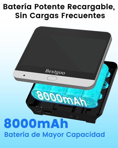 Bextgoo Mirilla Digital Puerta WiFi, 2K Videoportero con Monitor 4,3", Tarjeta 32GB, Batería 8000mAh, Gran Angular 170°, Detección IA, Audio Bidireccional, Visión Nocturna, para Pisos y Casas